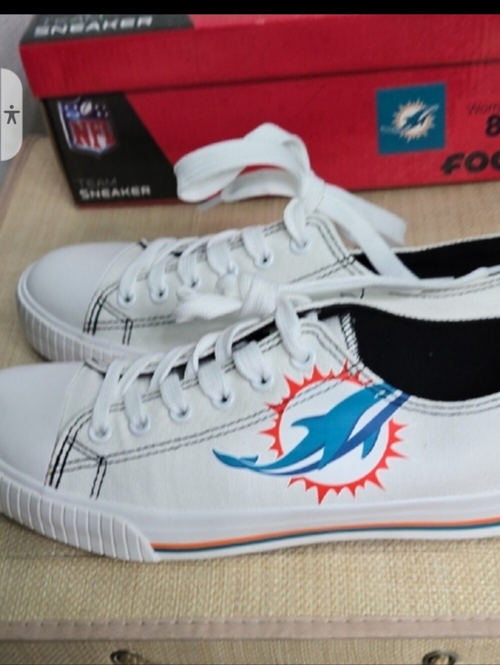 NFL Dolphins Low Top Sneakers